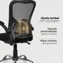 Cadeira De Escritório Ergonômica Giratoria Ajuste Lombar Tecido Respirável Em Mesh Espuma Assento Injetada Laudo Nr17 Marca Brin7 Modelo B7_001_PT Imagem de Cadeira De Escritório Ergonômica Giratoria Ajuste Lombar Tecido Respirável Em Mesh Espuma Assento Injetada Laudo Nr17 Marca Brin7 Modelo B7_001_PT