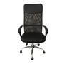Imagem de Cadeira de escritório  ergonômica preta com estofado de mesh