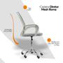Imagem de Cadeira de Escritório Secretaria Diretor Roma Ergonômica - Branca
