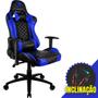 Imagem de Cadeira de Escritório ThunderX3 Tgc12 gamer Ergonômica Azul com Estofado de material sintético Apoios de braços confortável