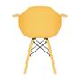 Imagem de Cadeira de Jantar com Braço Eames Eiffel Amarela Color