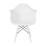 Imagem de Cadeira de Jantar com Braço Eames Eiffel Branca Color