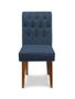 Imagem de Cadeira De Jantar Decorativa Gabi Suede Azul Marinho