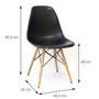 Imagem de Cadeira De Jantar Design Eiffel Charles Eames Dkr Laranja