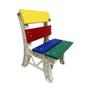 Imagem de Cadeira de madeira plástica maciça colorida com 4 tábuas 100% reciclada 49cm / lc-04