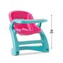 Imagem de Cadeira de Papinha Para Bonecas 18cm Rosa e Azul - BAMBOLA