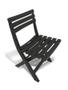 Imagem de Cadeira De Plástico Dobrável Lanchonete Preta 110kg Arqplast C/ NF