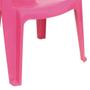 Imagem de Cadeira de Plástico Infantil Decorada Rosa