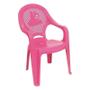 Imagem de Cadeira De Plastico Infantil Poltrona Antares Rosa Kit 08