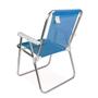 Imagem de Cadeira de praia alta alumínio sannet azul mor