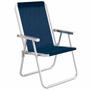 Imagem de Cadeira de Praia Alumínio Alta Conforto Mor Sannet Azul
