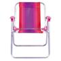 Imagem de Cadeira de Praia Infantil Mor Alta Dobravel em Aluminio Rosa