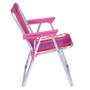 Imagem de Cadeira de Praia Infantil Mor Alta Dobravel em Aluminio Rosa