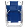 Imagem de Cadeira de Praia Reclinavel 5 Posicoes em Aluminio Ipanema Azul Botafogo