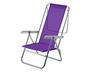 Imagem de Cadeira de praia reclinável sun beach alumínio lilás