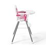 Imagem de Cadeira De Refeição Infantil Bebê Rosa Ajustável Assento Elevatório - Multikids
