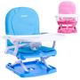 Imagem de Cadeira de Refeição Portátil Cosco Pop Alimentação para Crianças até 15kg - Cor Azul Rosa