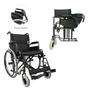 Imagem de Cadeira de rodas aço dobrável até 120 kg d400 dellamed