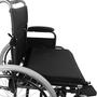 Imagem de Cadeira de rodas dobrável idoso adulto 120kg preta d400 t46 dellamed 