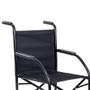 Imagem de Cadeira de rodas economica preta com cadeira de banho 201 preta cds