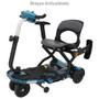 Imagem de Cadeira de Rodas Elétrica Scooter Triciclo Freedom LP Dobrável com Ré e Braços Azul