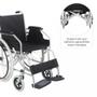 Imagem de Cadeira De Rodas Em Aço Dobrável D100 Apoio Cabeça Dellamed