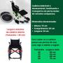 Imagem de Cadeira de Rodas em Alumínio Dobrável em X Pneu Antifuro  até 120kg Ortomobil Ma3e 