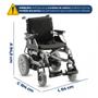 Imagem de Cadeira de Rodas Motorizada Dobrável D1000 Com Apoio de Cabeça Dellamed