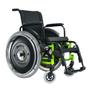 Imagem de Cadeira de rodas Ortobras AVD alumínio - Largura assento 46cm - Verde oliva