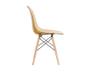Imagem de Cadeira decor assento em acrilico na cor ambar, base estilo eiffel madeira