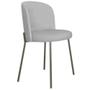 Imagem de Cadeira Decorativa Elegance Base Titanium Linho Cinza - Montanaris Decor