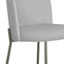 Imagem de Cadeira Decorativa Elegance Base Titanium Linho Cinza - Montanaris Decor