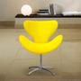 Imagem de Cadeira Decorativa Poltrona Egg Amarela com Base Giratória