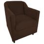 Imagem de Cadeira Decorativa Tila Área De Lazer Suede Tabaco - Kimi Design