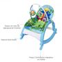 Imagem de Cadeira Descanso Bandeja Alimentação Azul + Chocalho Baby