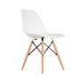 Imagem de Cadeira Eames Branca Eiffel Charles  Base Madeira - AJB