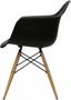 Imagem de Cadeira Eames com Braco Base Madeira Preto Fosco - 10426