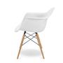 Imagem de Cadeira Eames com Braços Eiffel Wood - Branca