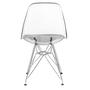 Imagem de Cadeira Eames Cristal Transparente Eiffel Base Metal Cromado