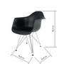 Imagem de Cadeira Eames Cromada Arm Eiffel
