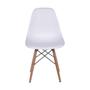 Imagem de Cadeira Eames Design Base Madeira Assento Branca