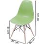 Imagem de Cadeira Eames DKR Pés Palito Verde