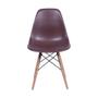 Imagem de Cadeira Eames DSW Base Madeira - Café