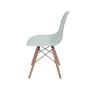 Imagem de Cadeira Eames DSW Base Madeira - Verde Claro