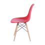 Imagem de Cadeira Eames DSW Base Madeira - Vermelha