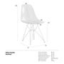 Imagem de Cadeira Eames Eiffel Dkr Cromado Incolor