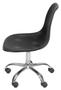 Imagem de Cadeira Eames Furadinha cor Preto com Base Rodizio - 54707