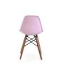 Imagem de Cadeira Eames Infantil Rosa Empório Tiffany Base Em Madeira