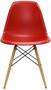 Imagem de Cadeira Eames Polipropileno Vermelho Base Madeira - 14910