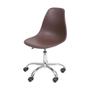 Imagem de Cadeira Eames PP Marrom Empório Tiffany Office Cromada